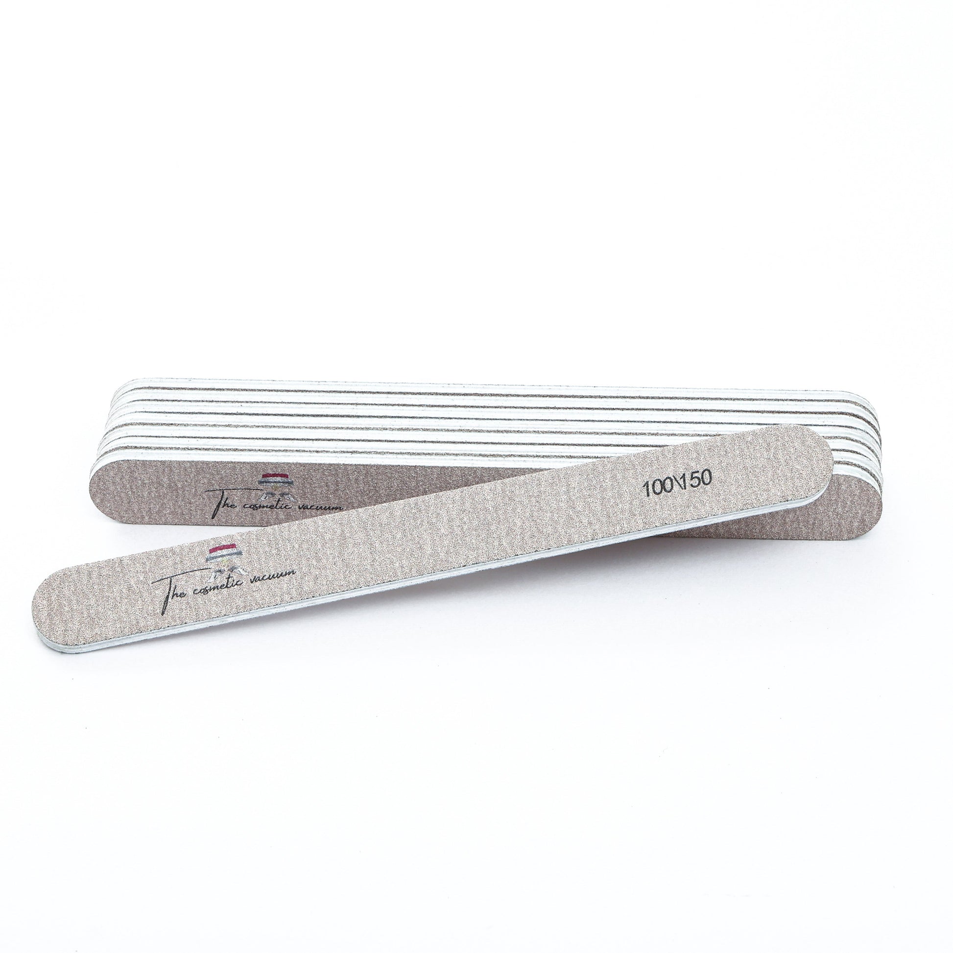 100/150-Grit Nail File - Beige & White - product image 1