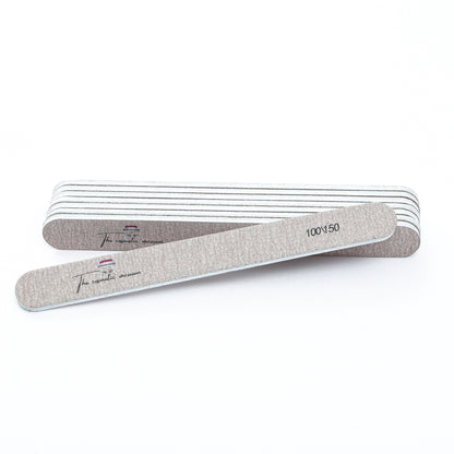 100/150-Grit Nail File - Beige & White - product image 1