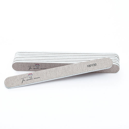 100/150-Grit Nail File - Beige & White - product image 1