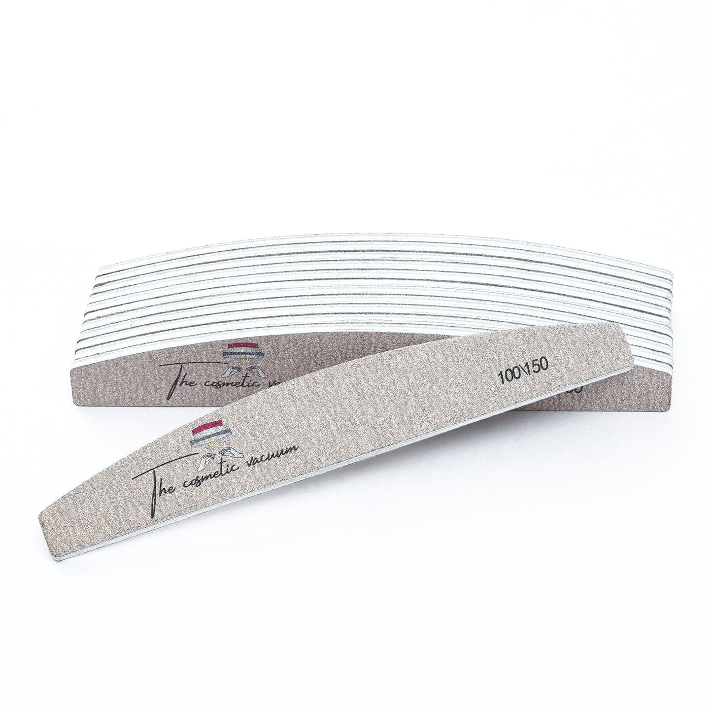 100/150-Grit Nail File - Beige & White - product image 3