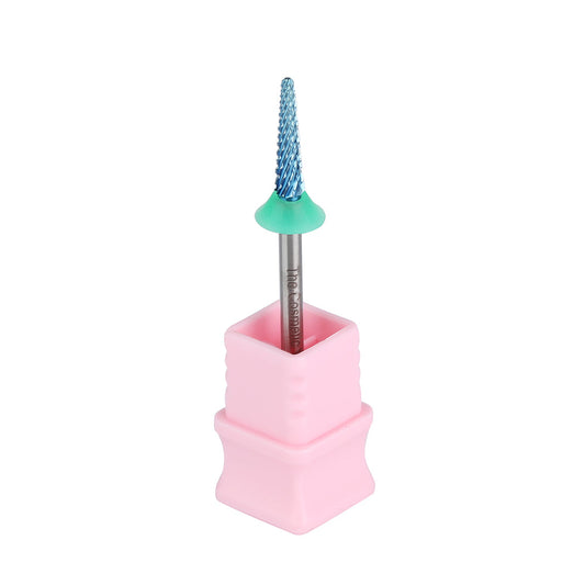 Blue Carbide Cone Nail Drill Bit, Coarse - 100 - product image 1