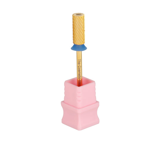 Gold Carbide Cylinder Nail Drill Bit, Medium - 104 - product image 1