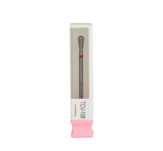 3.4mm Pear Shape Nail Drill Bit, Fine - 108 - product image 2