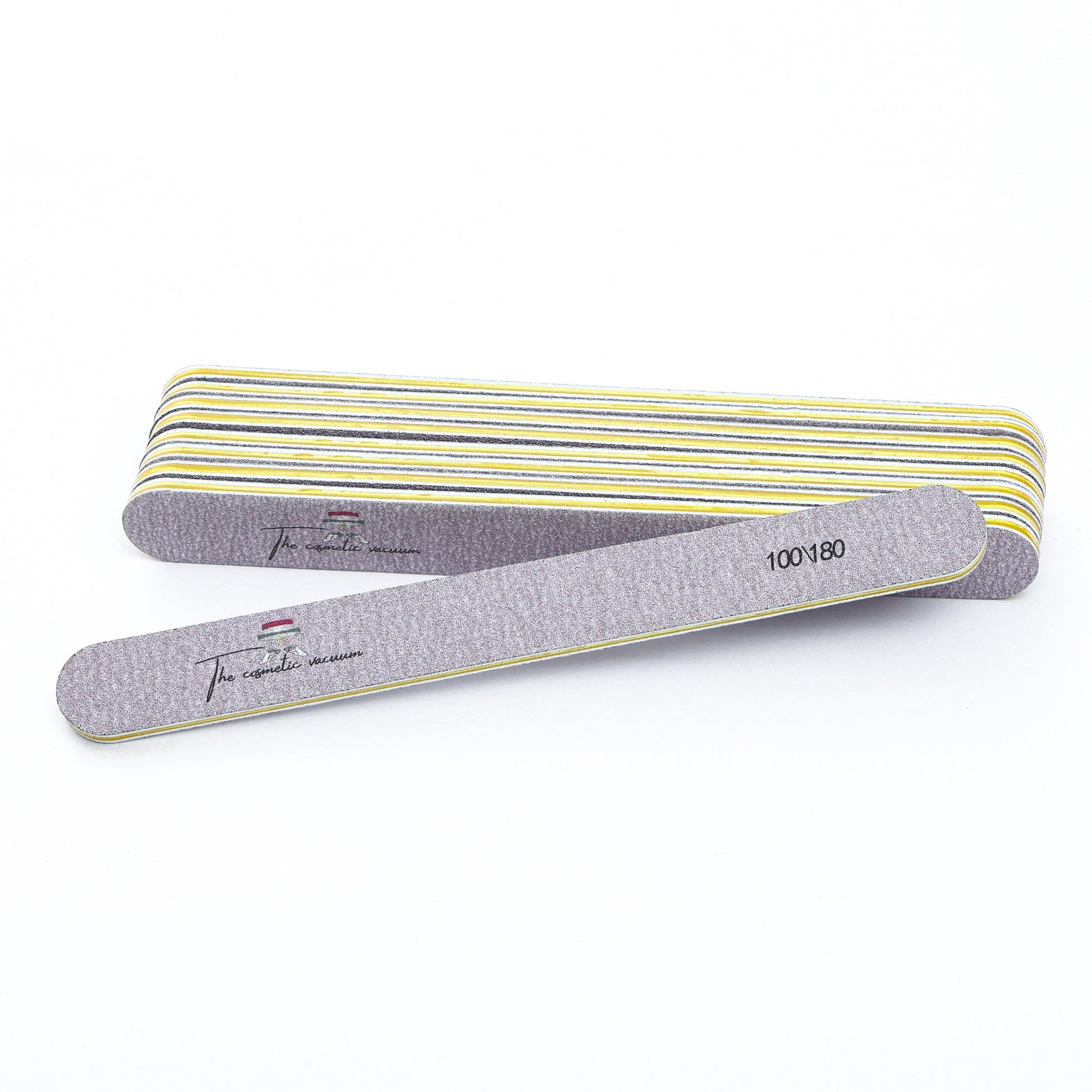100/180-Grit Nail File - Gray & Green - product image 1