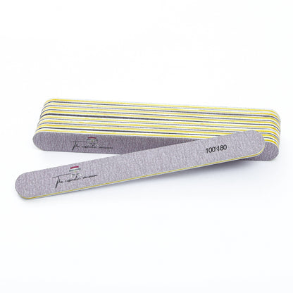 100/180-Grit Nail File - Gray & Green - product image 1
