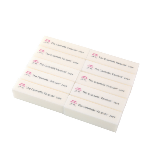 240-Grit Nail Buffer Blocks - White, 10-Pack - product image 1